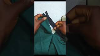 FLY ZIPPER IN 2 MINUTESfashion sewingtutorial sewingtips ज़िपर [upl. by Llevart]