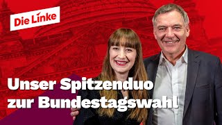 Heidi Reichinnek amp Jan van Aken Unser Spitzenduo zur Bundestagswahl [upl. by Griselda295]