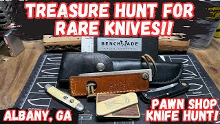 Treasure Hunt for Rare Knives at Albany GA Pawn Shops [upl. by Adnek]