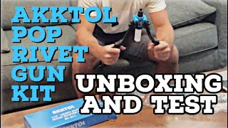 AKKTOL Pop Rivet Gun Kit  Unboxing and Review [upl. by Reynard556]