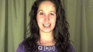 How to Pronounce the Alphabet American English Pronunciation [upl. by Aiouqahs]