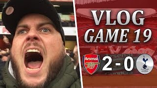 ARSENAL 2 v 0 SPURS  MEN AGAINST BOYS  MATCHDAY VLOG [upl. by Lewanna]