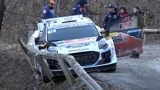 Rallye Monte Carlo 2024  CRASHES Munster  Laurencich amp FLAT OUT [upl. by Eleen]