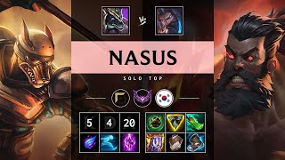 Nasus Top vs Udyr  KR Master Patch 1421 [upl. by Ennyroc916]