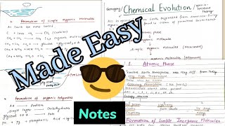 Chemical Evolution  Oparin Haldane Theory Notes 😎😎 [upl. by Donelu]