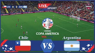 Chile vs Argentina  Copa America 2024  Trận đấu trực tiếp hôm nay  trò chơi điện tử Mô phỏng [upl. by Curtice]