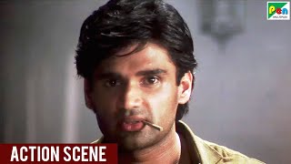 Kishan Ki Entry  Fight Scene  Gopi Kishan  Suniel Shetty Karisma Kapoor Shilpa Shirodkar [upl. by Jaclyn]