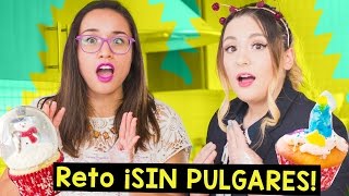 RETO COCINANDO ¡SIN PULGARES  BOLAS DE NIEVE COMESTIBLES con Raiza Revelles ✄ Craftingeek [upl. by Ahsienaj559]