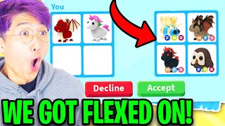 Can We Beat The TRADING ONLY LEGENDARY PETS CHALLENGE In Roblox ADOPT ME ULTRA RARE TRADES [upl. by Shanly]