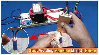 Easy make at simple spot welder diy spot welder machine at home [upl. by Quenna]