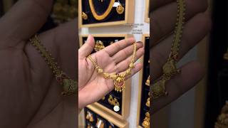 ✨😍Wow latest light weight gold necklace design only 10 grams necklace viralvideo jewellerydesigns [upl. by Seraphim]