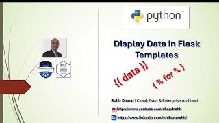Python  Displaying Data in Flask templates [upl. by Aiciles]
