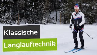 Langlauf lernen Klassisch  Technik amp Übungen [upl. by Stillas]