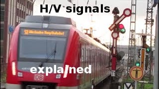 Hauptsignal und Vorsignal A simple explanation of the German railway signalling system HV [upl. by Dominica]