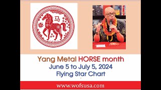 June 2024 Flying Star  Yang Metal Horse Month [upl. by Brandea]