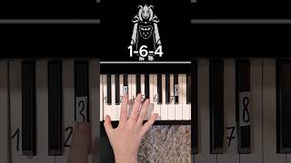 Hopes and Dreams Undertale Piano Tutorial shorts [upl. by Welford961]