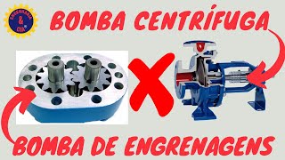 Bomba Centrífuga versus Bombas de Engrenagens  Bomba de Deslocamento Positivo  Volumétrica  Fluxo [upl. by Geilich670]