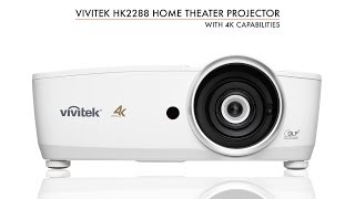 Vivitek HK2288 4K UHD Home Theater Projector Under 2000 [upl. by Duile998]