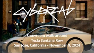 Tesla Cybercab Walkaround at Tesla Santana Row in San Jose California [upl. by Spiros23]