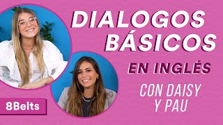 DIÁLOGOS en INGLÉS INTERMEDIO para tener conversaciones Clase BILINGÜE  8Belts [upl. by Siramad]