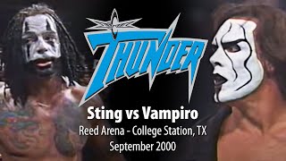 WCW Thunder  Sting vs Vampiro  September 2000 [upl. by Airotal]