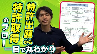 特許出願〜特許取得のフローを資料一枚で解説！ [upl. by Verile186]