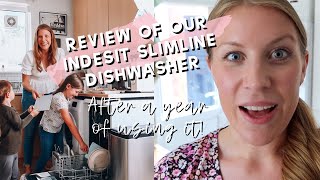 AD INDESIT SLIMLINE DISHWASHER DSFO3T224ZUK REVIEW AFTER A YEAR OF USING IT DOITTOGETHER [upl. by Os]