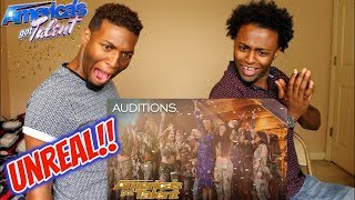 Zurcaroh Golden Buzzer Worthy Aerial Dance Group Impresses Tyra Banks  Americas Got Talent 2018 [upl. by Ased]