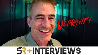 Depravitys Dermot Mulroney On Villains Unique Look Acting With 1 Line Of Dialogue amp Chicago Fire [upl. by Eilagam]