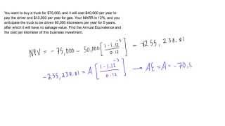 Find the annual equivalence of a business investment [upl. by Snowber680]