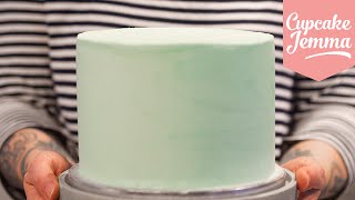 Masterclass How to Decorate a Layer Cake with Smooth Buttercream Icing  Cupcake Jemma [upl. by Dottie]