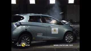 Euro NCAP  Renault ZOE  2013  Crash test [upl. by Holmann]