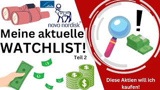 Meine Aktien Watchliste  Diese Aktien will ich Kaufen  Dividende und Dauerläufer  Teil 2 [upl. by Kerin178]