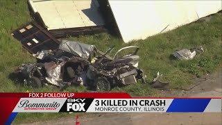 Fatal crash under investigation in Valmeyer Illinois 3 teens killed [upl. by Cordy]