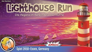 Lighthouse Run — game overview at SPIEL 18 [upl. by Ymmij]