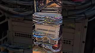 Cable arrangement in IT room nortel systimax cat6 shorts coppercable network [upl. by Azile]