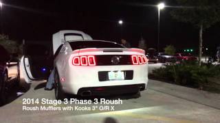 Kooks OR X Roush Mufflers 2014 Stage 3 Phase 3 Roush [upl. by Cammie]