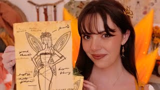 ASMR Designing Your Fairy Clothes 🧚‍♀️🍂🧵🪡 measuring you pampering personal attention fabric [upl. by Ynohtna]