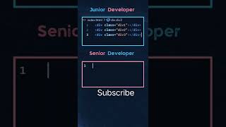 Junior developer vs senior developer  class Div  learn with R programing mobile html css js [upl. by Wilek]