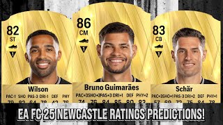 EA FC 25 NEWCASTLE RATINGS PREDICTIONS FT 🏴󠁧󠁢󠁥󠁮󠁧󠁿 WILSON 🇨🇭 SCHAR AND 🇧🇷 GUIMARAES [upl. by Ainit]