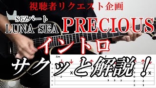 LUNA SEA PRECIOUS イントロ奏法解説【視聴者リクエスト】 [upl. by Tjader832]