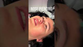 Nose piercing ⚠️ Full process [upl. by Leviralc214]