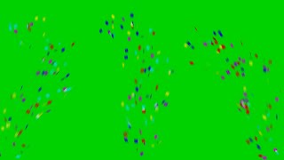 Confetti Footage Green Screen [upl. by Aihsinat790]