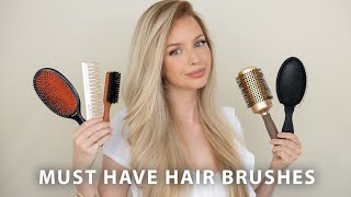 5 MUST HAVE HAIR BRUSHES 🙌🏻✨ [upl. by Annavoeg661]