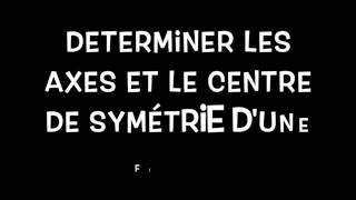 5e  Determiner les axes et le centre de symétrie dune figure [upl. by Anastasie]