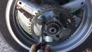 SV650 Chain and Sprocket Change [upl. by Culosio]