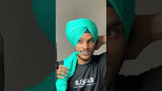 Navi turban king  wattan wali pagg tutorial shortvideo punjabisong shortsfeeds [upl. by Nomaid]