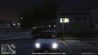 Lamars reaction to Michaels death  GTA V [upl. by Eyahc]