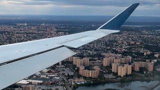 Early morning arrival at New YorkLaGuardia LGA from Portland ME PWM on a Delta CRJ900 N335PQ [upl. by Nahgaem]