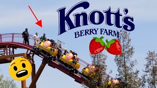 Knotts Berry Farm Rides 2018 Sidewinder Roller Coaster [upl. by Arykat678]